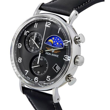 Iron Annie Amazonas Impressions Chronograph Moonphase Black Dial Quartz 59942 Men's Watch