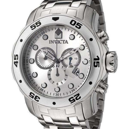 Invicta Pro-Diver Quartz Chronograph Silver Dial 0071 Men's Watch