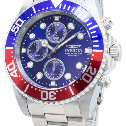Invicta Pro Diver Chronograph 200M Blue Dial 1771 Men's Watch