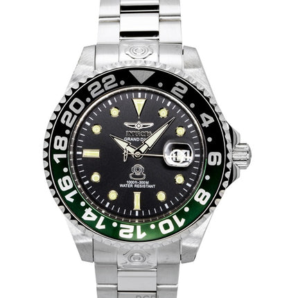Invicta Pro Diver Stainless Steel Black Dial Quartz Diver's 21866 300M Men's Watch