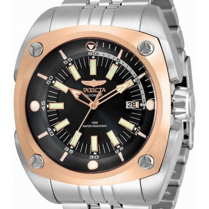 Invicta Reserve Black Dial Stainless Steel Automatic 32060 100M Mens Watch