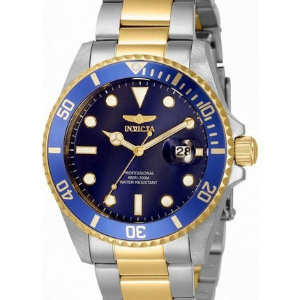 Invicta Pro Diver Blue Dial Two Tone Stainless Steel Quartz 33274 200M Women's Watch