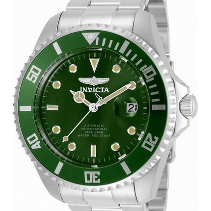 Invicta Pro Diver Green Dial Stainless Steel Automatic 35719 200M Men's Watch