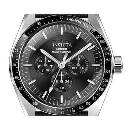 Invicta Specialty GMT Nylon Strap Black Dial Quartz 45970 Men's Watch