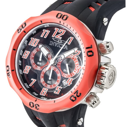 Invicta Venom Hydra GMT Chronograph Silicone Strap Black Dial Quartz 48237 200M Men's Watch