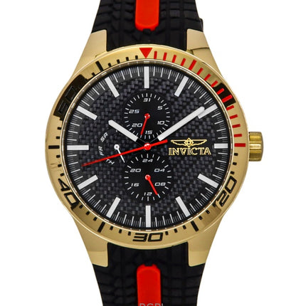 Invicta Racing Silicone Strap Black Dial Quartz 48872 Men's Watch