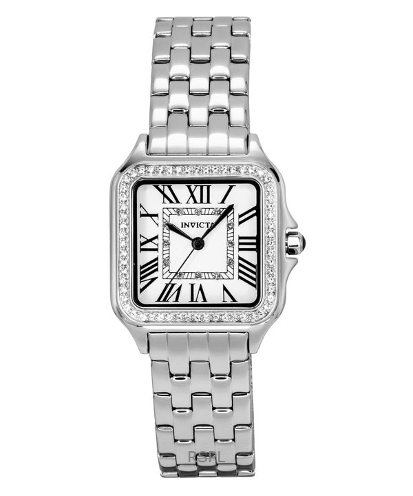 Invicta Angel Stainless Steel Crystal Silver Dial Quartz 48994 Women's Watch