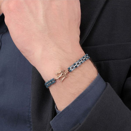 Maserati Jewels Stainless Steel And Ceramic Bracelet JM219AQH14 For Men
