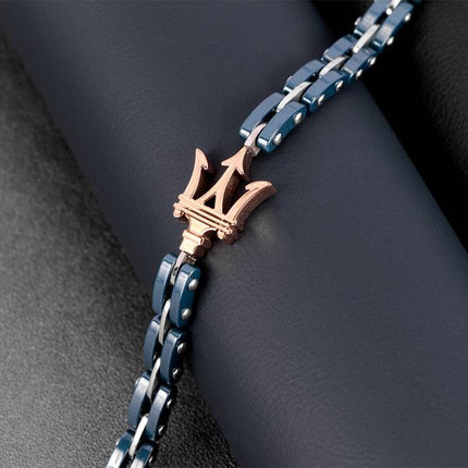 Maserati Jewels Stainless Steel And Ceramic Bracelet JM219AQH14 For Men