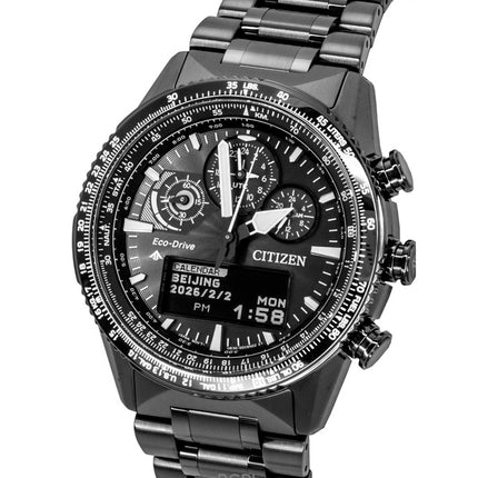 Citizen Promaster Skyhawk U830 Chronograph Black Dial Eco-Drive Diver's JV2005-58E 200M Men's Watch