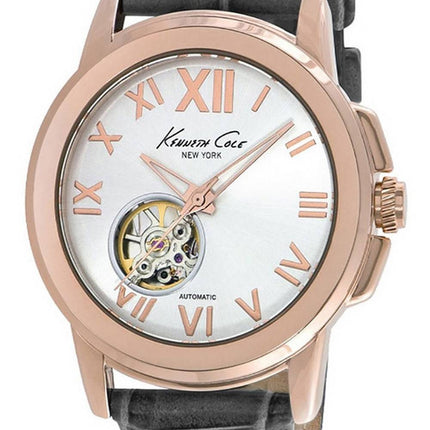 Kenneth Cole Open Heart Silver Dial Automatic KC10020860 Mens Watch