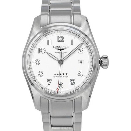 Longines Spirit Chronometer Stainless Steel Silver Dial Automatic L3.810.4.73.6 100M Men's Watch