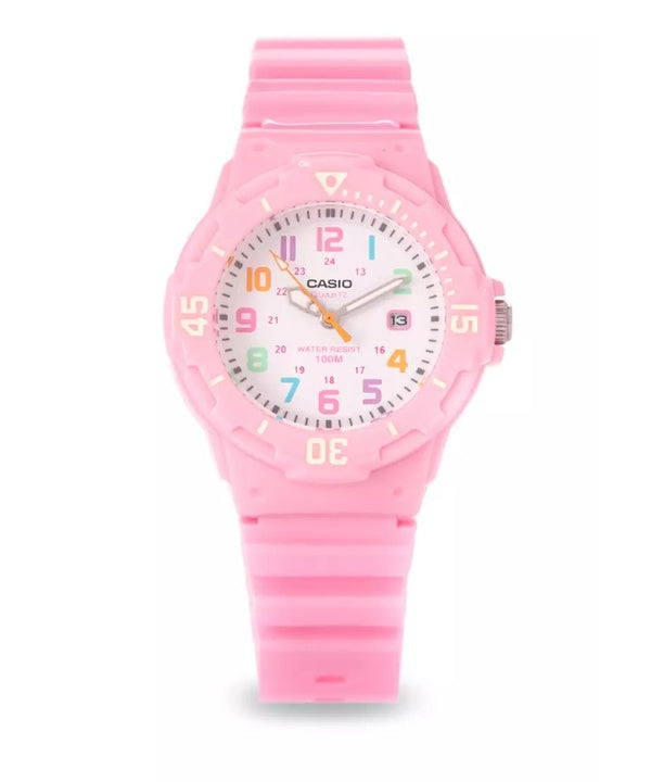 Casio Pink Resin Strap LRW-200H-4B2VDF LRW200H-4B2VDF Women's Watch
