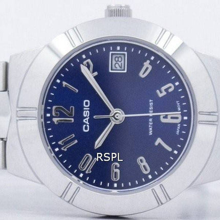 Casio Analog Quartz Blue Dial LTP-1241D-2A2DF LTP-1241D-2A2 Women's Watch