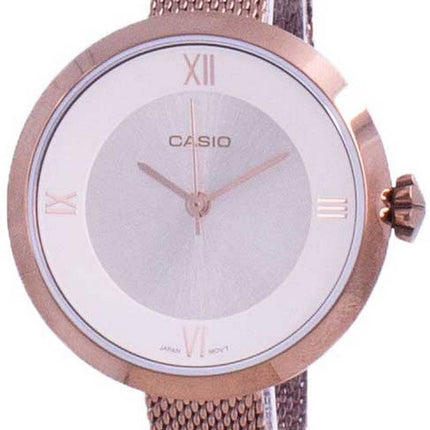 Casio Analog Silver Dial LTP-E154MR-9A LTPE154MR-9A Womens Watch