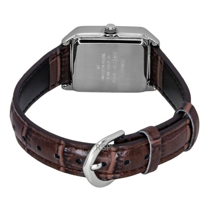 Casio Standard Analog Leather Strap Silver Dial Quartz LTP-V007L-9B Women's Watch