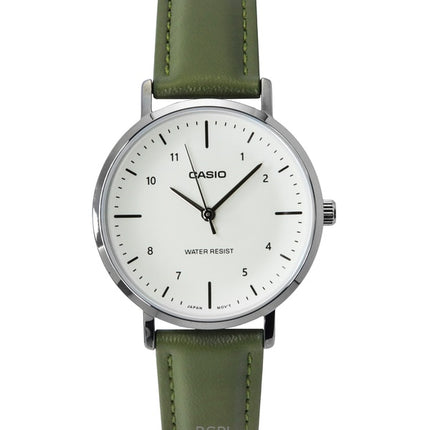 Casio Standard Analog Leather Strap Beige Dial Quartz LTP-VT03L-3B Women's Watch