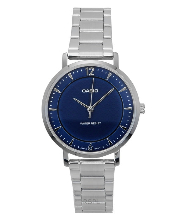 Casio Standard Analog Stainless Steel Blue Dial Quartz LTP-VT04D-2A Women's Watch