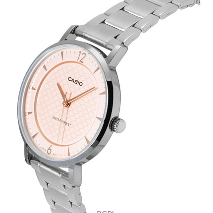 Casio Standard Analog Stainless Steel Salmon Dial Quartz LTP-VT04D-4A Women's Watch