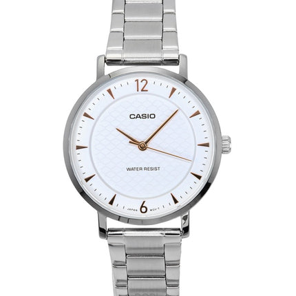 Casio Standard Analog Stainless Steel Cream Dial Quartz LTP-VT04D-7A Women's Watch