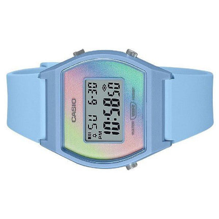Casio Digital Blue Resin Strap Multicolor Dial Quartz LW-205H-2 Womens Watch