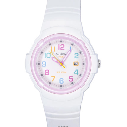Casio Analog Bio-Based Resin Strap White Dial Quartz LX-800H-7A1V 100M Women's Watch