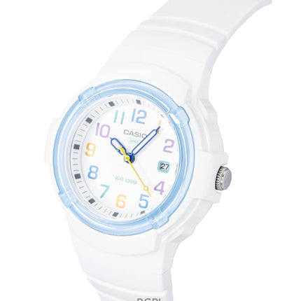 Casio Analog Bio-Based Resin Strap White Dial Quartz LX-800H-7A2V 100M Women's Watch