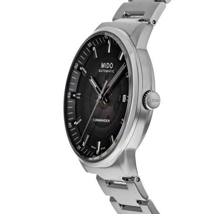 Mido Commander Gradient Stainless Steel Black Skeleton Dial Automatic M021.407.11.411.00 Mens Watch