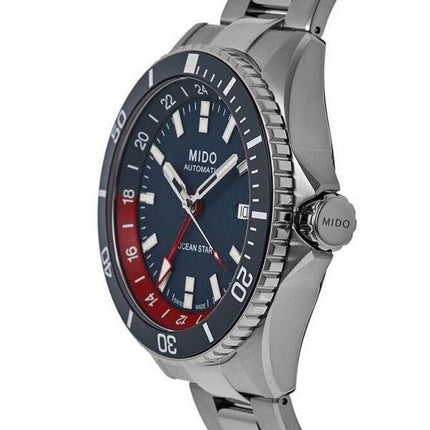 Mido Ocean Star GMT Special Edition Blue Dial Automatic Diver's M026.629.11.041.00 200M Men's Watch With Extra Strap