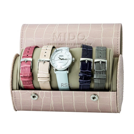 Mido Baroncelli Special Edition Diamond MOP Dial Automatic M037.207.16.106.00 Women's Watch With Extra Straps