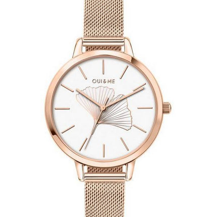 Oui & Me Amourette White Dial Rose Gold Tone Stainless Steel Quartz ME010042 Women's Watch
