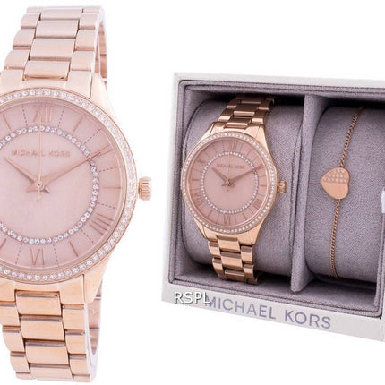 Michael Kors Lauryn MK4491 Quartz Diamond Accents With Gift Set Women's Watch
