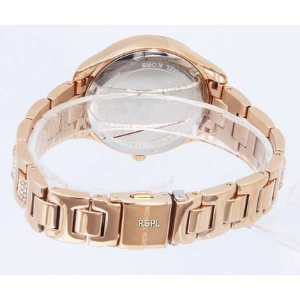 Michael Kors Liliane Crystal Accents Mother Of Pearl Dial Quartz MK4597 Womens Watch