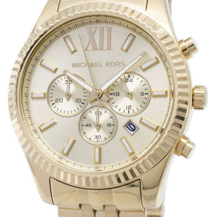Michael Kors Lexington Chronograph Champagne Dial MK8281 Men's Watch