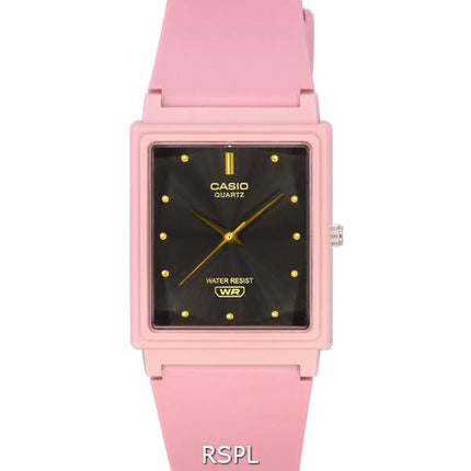 Casio Analog Pink Resin Strap Black Dial Quartz MQ-38UC-4A MQ38UC-4A Women's Watch