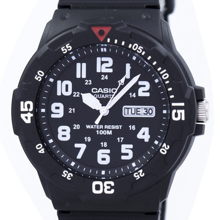 Casio Quartz Analog 100M Black Resin Strap MRW-200H-1BVDF MRW200H-1BVDF Men's Watch