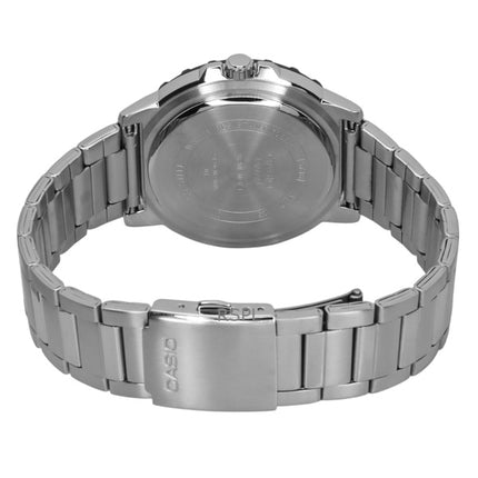 Casio Standard Analog Stainless Steel Black Dial Quartz MTD-125D-1A3V 100M Men's Watch