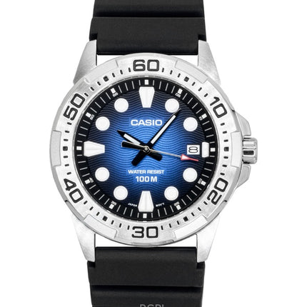 Casio Standard Analog Resin Strap Blue Dial Quartz MTD-140-2AV 100M Men's Watch