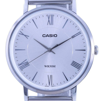 Casio Analog Silver Dial Stainless Steel Quartz MTP-B110M-7A MTPB110M-7 Mens Watch