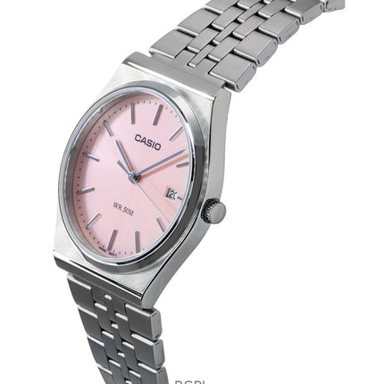Casio Standard Analog Stainless Steel Pink Dial Quartz MTP-B145D-4AV Unisex Watch