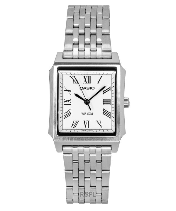 Casio Standard Analog Stainless Steel White Dial Quartz MTP-B190D-7BV Men's Watch