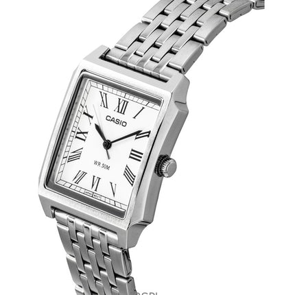 Casio Standard Analog Stainless Steel White Dial Quartz MTP-B190D-7BV Men's Watch