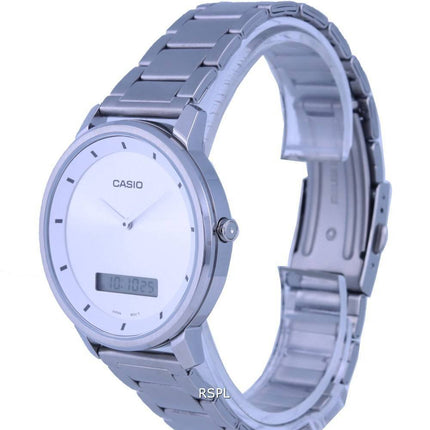 Casio Standard Stainless Steel Analog Digital MTP-B200D-7E MTPB200D-7 Mens Watch