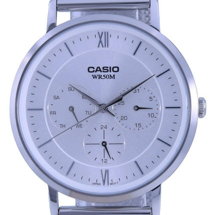 Casio Analog Silver Dial Stainless Steel Quartz MTP-B300M-7A MTPB300M-7 Mens Watch