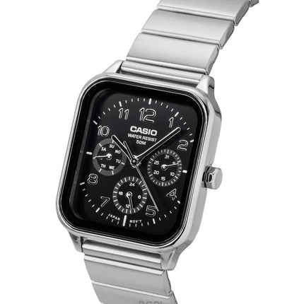 Casio Standard Analog Stainless Steel Black Dial Quartz MTP-M306D-1AV Men's Watch