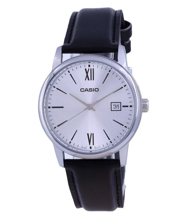 Casio Silver Dial Stainless Steel Analog Quartz MTP-V002L-7B3 MTPV002L-7 Mens Watch