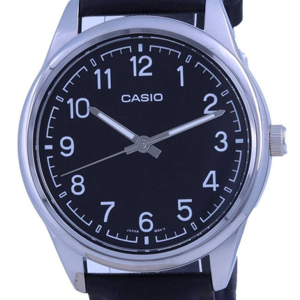 Casio Black Dial Stainless Steel Analog Quartz MTP-V005L-1B4 MTPV005L-1 Mens Watch