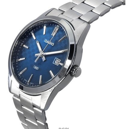 Casio Standard Analog Stainless Steel Blue Dial Quartz MTP-VD03D-2A2 Men's Watch