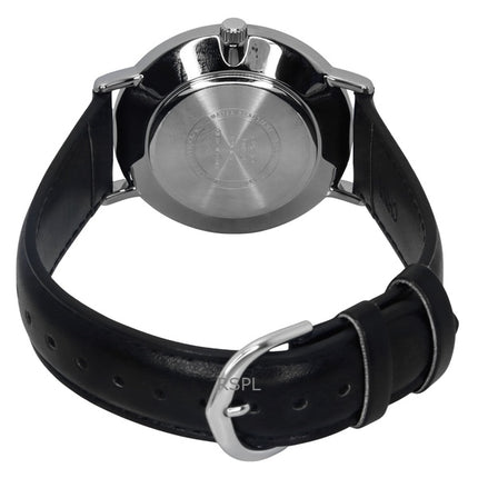 Casio Standard Analog Leather Strap Black Dial Quartz MTP-VT03L-1B Men's Watch