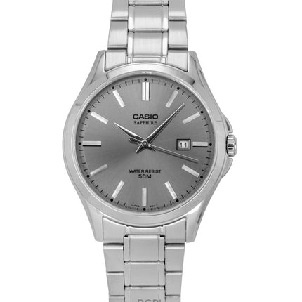 Casio Standard Analog Stainless Steel Grey Dial Quartz MTS-115D-8AV Men's Watch